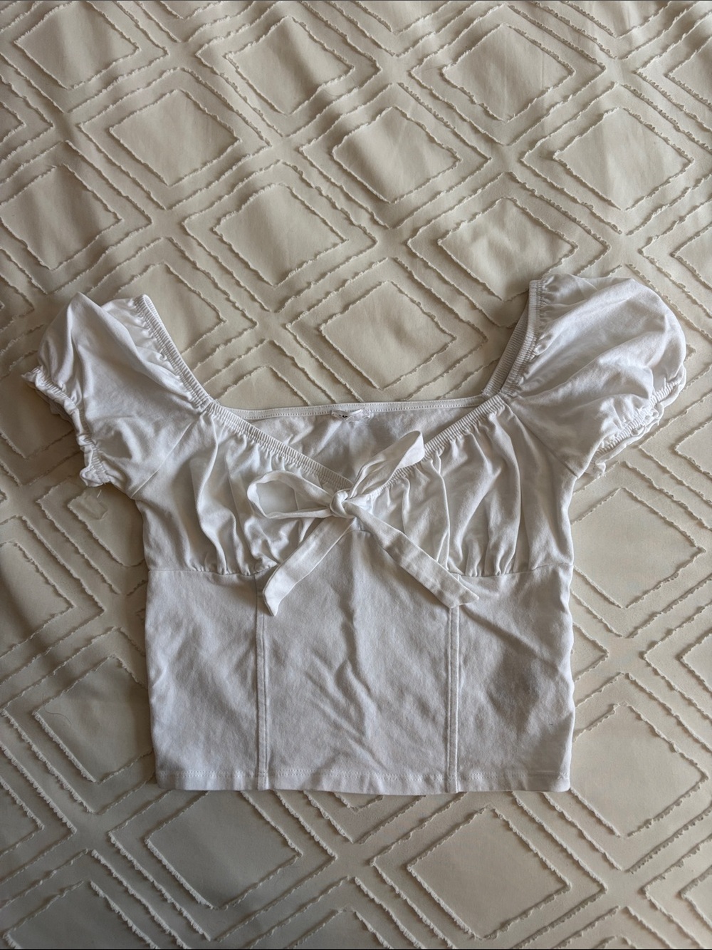 Garage Tie-Front Crop Top
